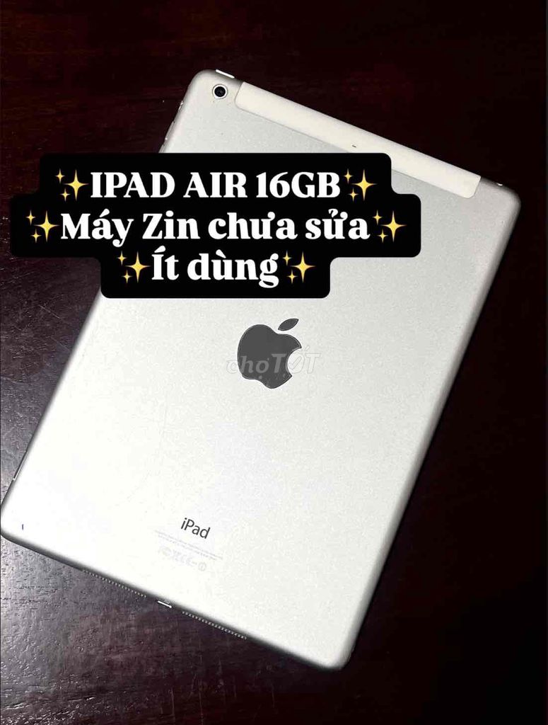 🔥PASS NHANH🔥IPAD AIR BẠC 16GB ÍT DÙNG🔥. Mua bán Máy tính bảng tại Thành phố Thủ Đức Tp Hồ Chí Minh được đăng bởi Thuý Nguyễn hình 1