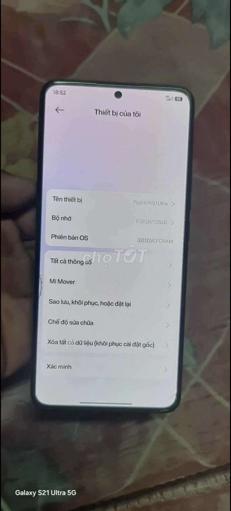 Xiaomi Redmi K50 Ultra 128GB Xanh. Mua bán Điện thoại tại Quận Liên Chiểu Đà Nẵng được đăng bởi hùnh minh kha hình 1