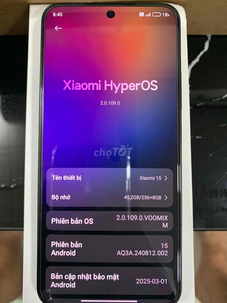 Xiaomi 15 256GB Xám. Mua bán Điện thoại tại Quận 11 Tp Hồ Chí Minh được đăng bởi Tran Dung hình 1