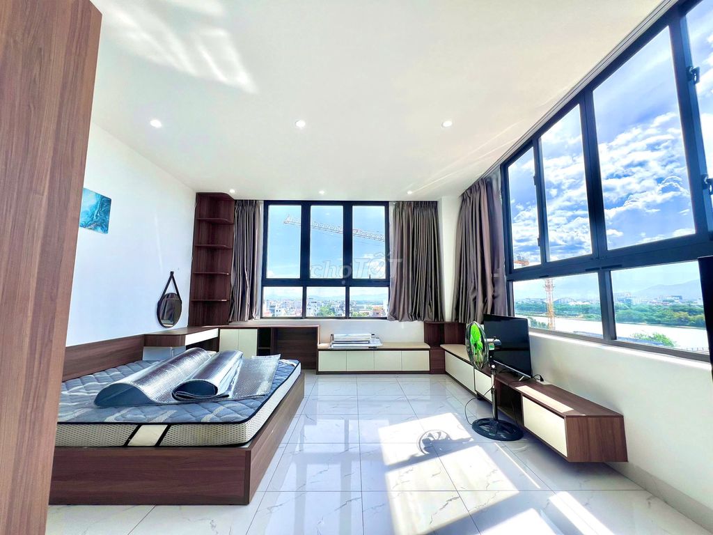 Penhouse 1pn 80m2 ngay khu euro village hoà xuân view sông