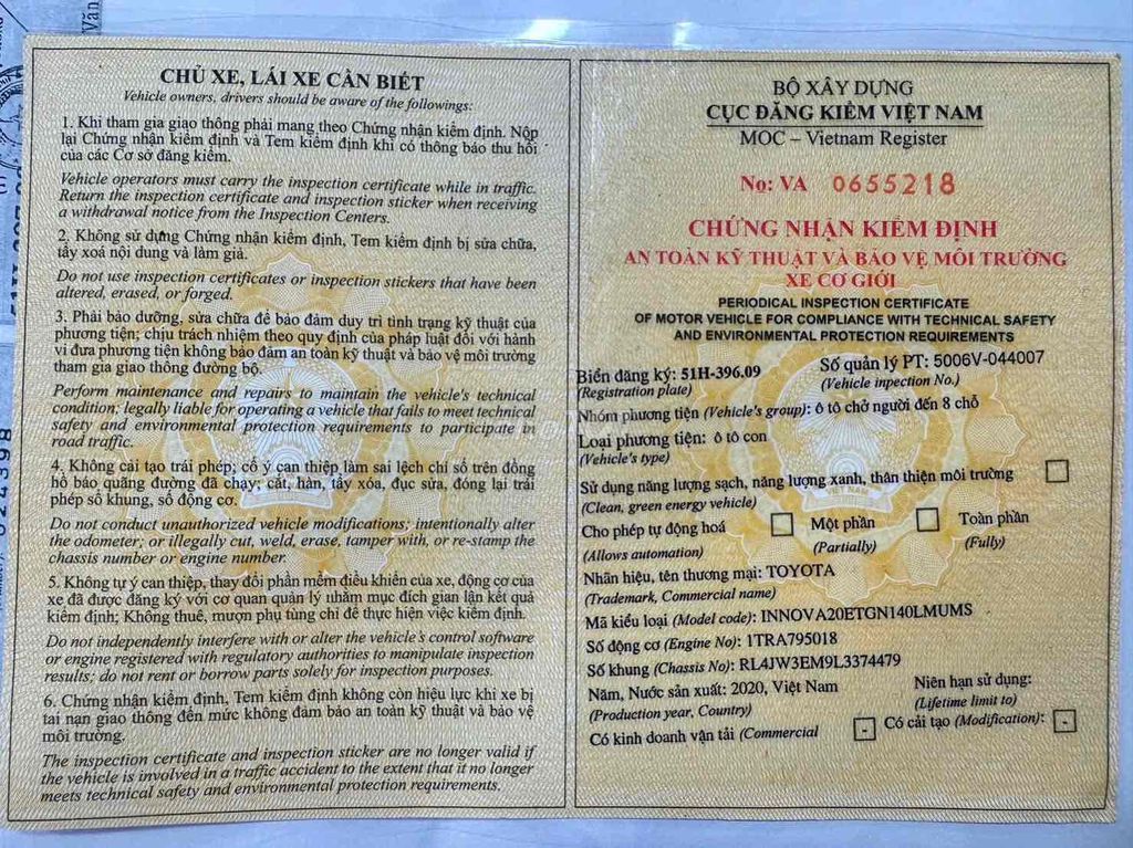 🆘🆘🆘INNOVA 2.0E 11/2020 Số Sàn XE GĐ ĐẸP ZIN 99%. Mua bán Ô tô tại Huyện Bình Chánh Tp Hồ Chí Minh được đăng bởi Ôtô Nhiệm Nguyễn hình 20