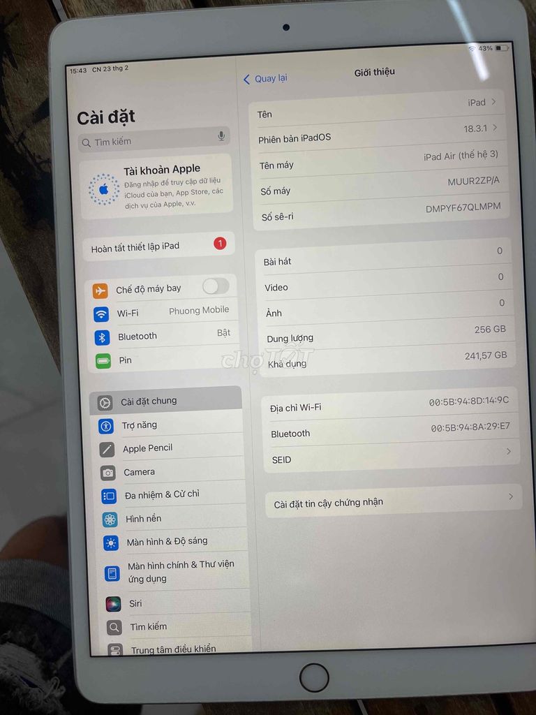 ipad air3 256g wifi