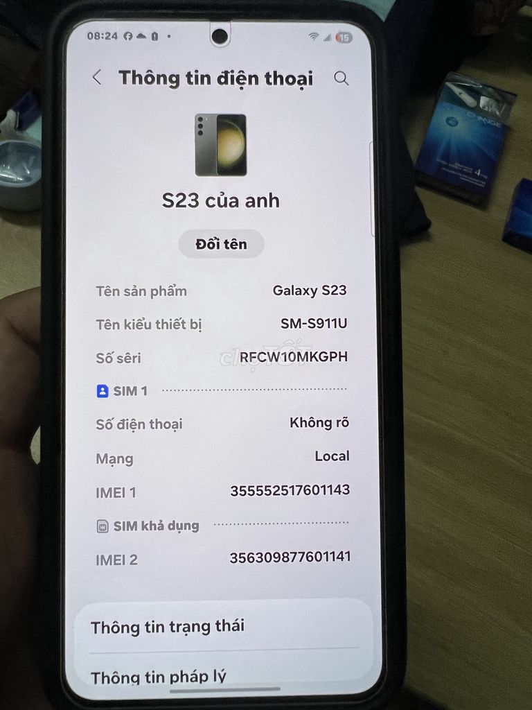 Samsung Galaxy S23 99% mới. Mua bán Điện thoại tại Quận Sơn Trà Đà Nẵng được đăng bởi KuAnh Remix hình 1