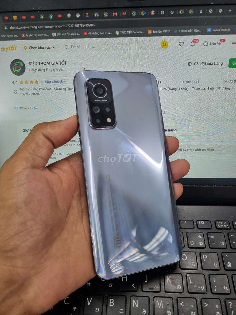 XIAOMI 10T 5G 8GB.128GB SNAP 865 PIN 5000 FULL CN. Mua bán Điện thoại tại Quận Bình Thạnh Tp Hồ Chí Minh được đăng bởi Dân Mobile hình 1