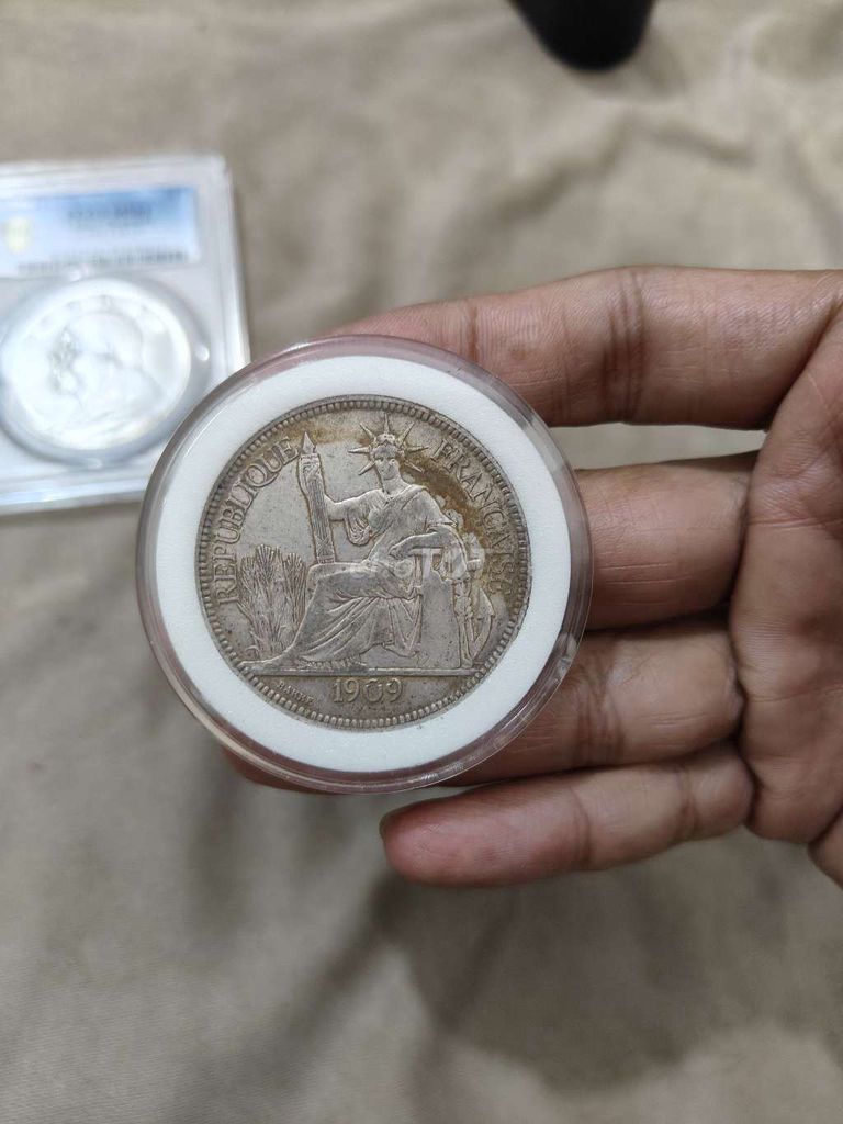 Tiền xu cổ Pháp Bạc 1909 27.0g. Mua bán Đồ sưu tầm, đồ cổ tại Quận 11 Tp Hồ Chí Minh được đăng bởi Khánh Minh Nguyễn quý hình 1