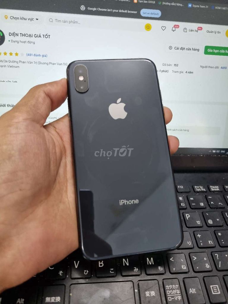 IPHONE XS MAX 512GB PIN 1000 KO FACE ICLOUD SẠCH. Mua bán Điện thoại tại Quận Bình Thạnh Tp Hồ Chí Minh được đăng bởi Dân Mobile hình 1