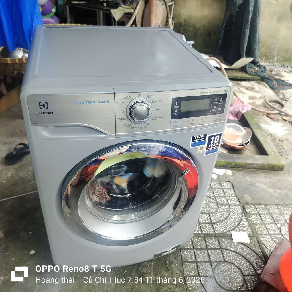 Cần Thanh lý máy giặt 9.5kg electrolux như hình. Mua bán Máy giặt tại Huyện Củ Chi Tp Hồ Chí Minh được đăng bởi Đặng hữu thái  hình 1