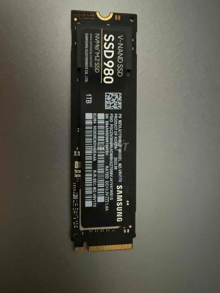 Ổ cứng SSD Samsung 980 NVMe M.2. Mua bán Linh kiện (RAM, Card...) tại Thành phố Thủ Đức Tp Hồ Chí Minh được đăng bởi Toàn hình 1