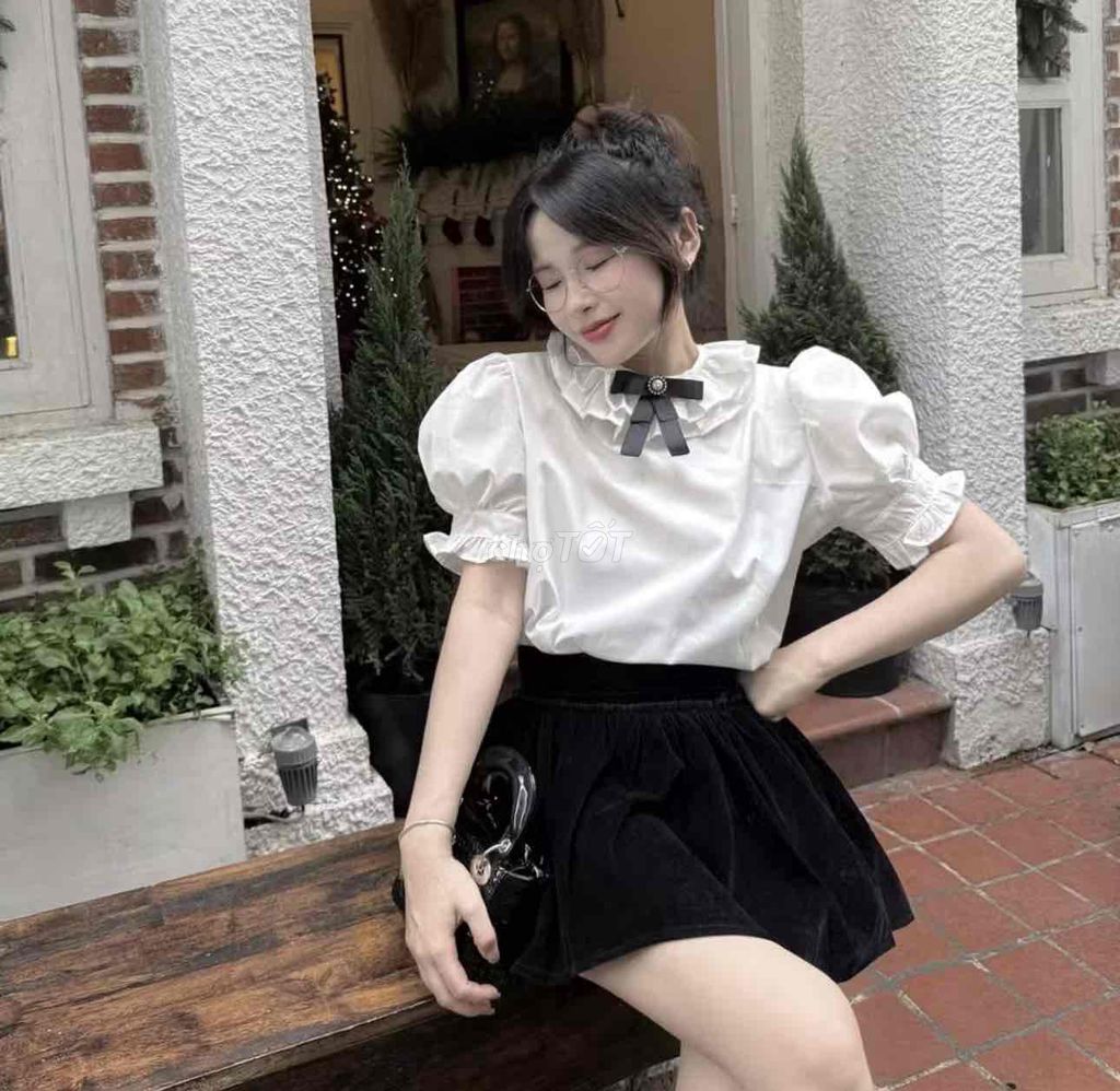 set váy áo sơ mi nữ vải trắng. Mua bán Quần áo tại Huyện Ea Kar Đắk Lắk được đăng bởi Hạnh hình 1
