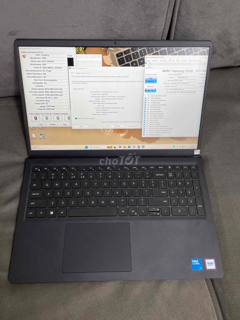 Dell Pro 15 Core 3 100U 8GB DDR5 / SSD 512GB. Mua bán Laptop tại Quận Đống Đa Hà Nội được đăng bởi HQ Computer hình 1