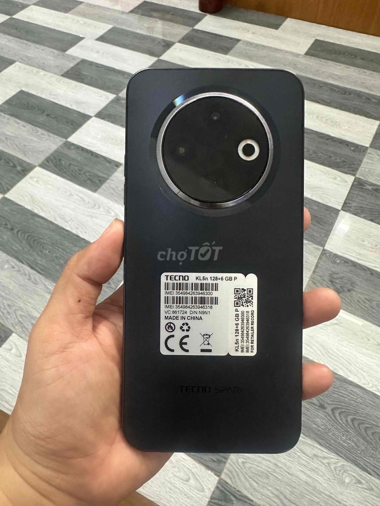 Tecno Spark 30C 128GB Đen. Mua bán Điện thoại tại Huyện Trần Văn Thời Cà Mau được đăng bởi Hưởng hình 1