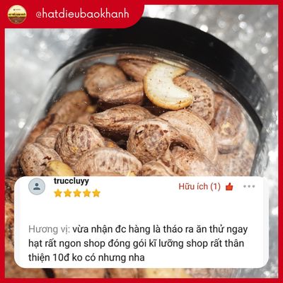 500gr Hạt điều rang muối loại 1. Mua bán Đồ ăn, thực phẩm và các loại khác tại Huyện Bù Đăng Bình Phước được đăng bởi Hạt Điều Bảo Khánh Official Shop