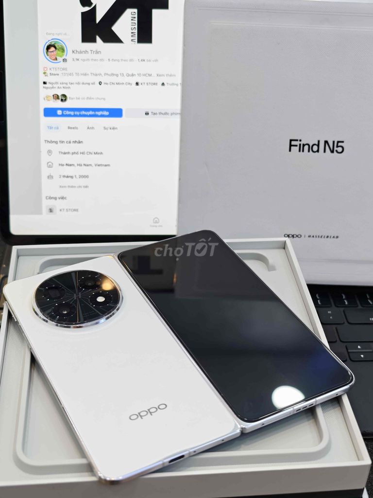 OPPO Find N5 512GB Trắng Đã sử dụng. Mua bán Điện thoại tại Quận 10 Tp Hồ Chí Minh được đăng bởi Khánh Trần hình 1