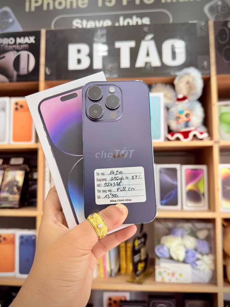 Apple iPhone 14 Pro 256GB Tím. Mua bán Điện thoại tại Thành phố Long Xuyên An Giang được đăng bởi Bi Táo Store hình 1