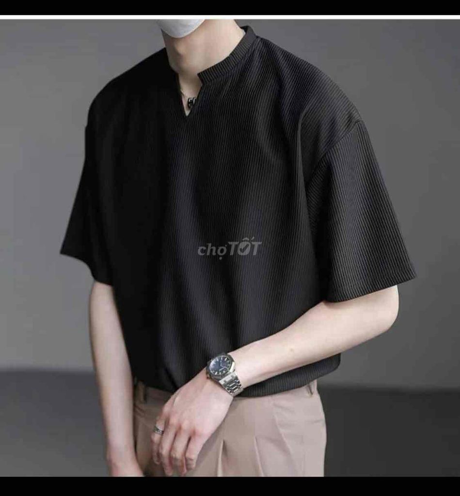 Áo thun nam thun gân size L. Mua bán Quần áo tại Thành phố Bà Rịa Bà Rịa - Vũng Tàu được đăng bởi Pass đồ cá nhân hình 1