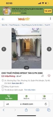 Room 25 m² · Đường Duy Tân