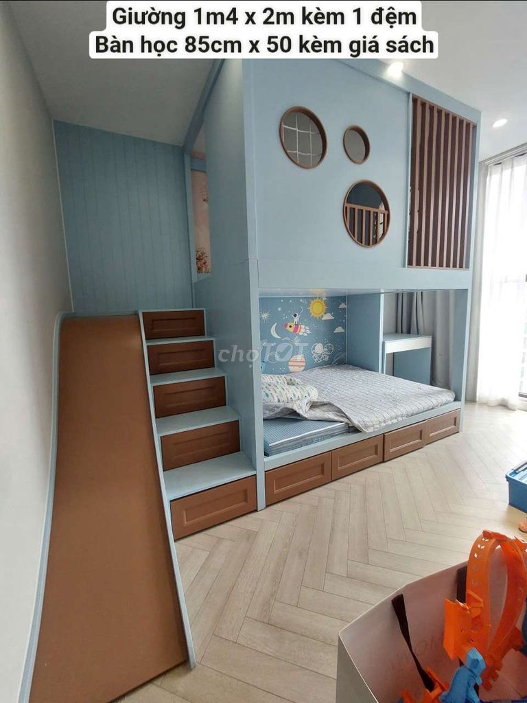 Giường tầng gỗ MDF 1m4x2m. Mua bán Giường, chăn ga gối nệm tại Quận Hà Đông Hà Nội được đăng bởi Vũ văn khương hình 1