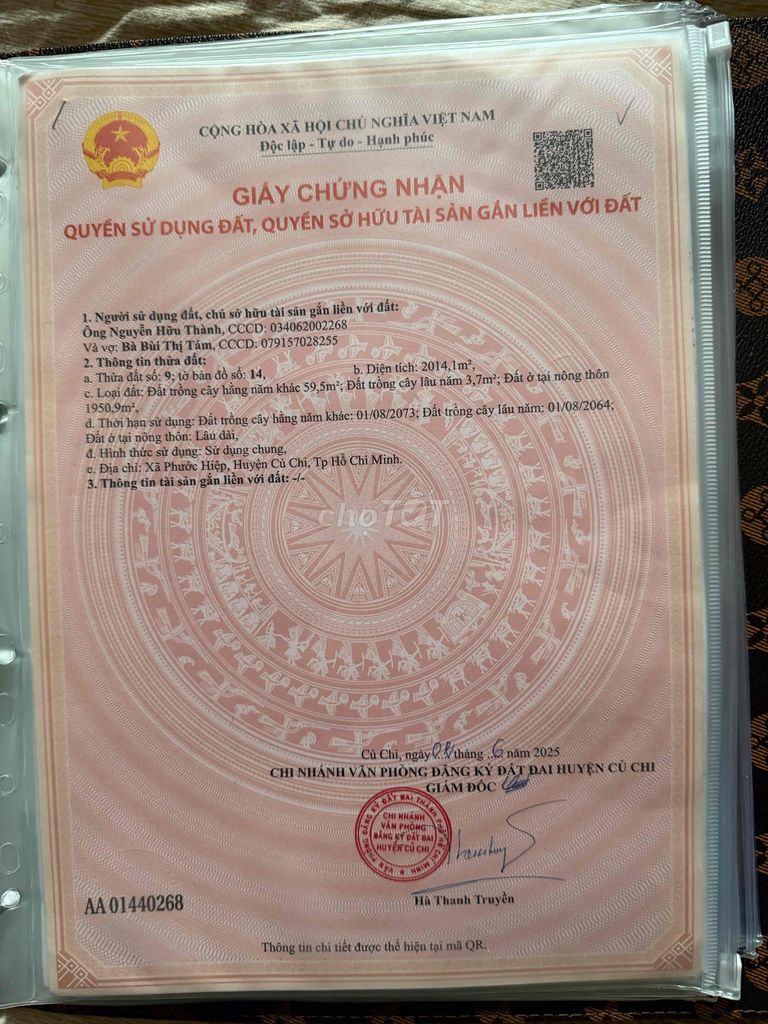 bán 2.000m2 đất thổ cư