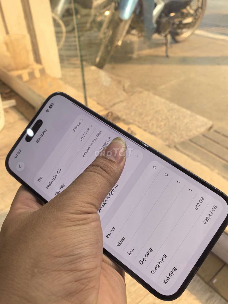 Apple iPhone 14 Pro Max 512GB Tím. Mua bán Điện thoại tại Quận Ba Đình Hà Nội được đăng bởi toan hình 1