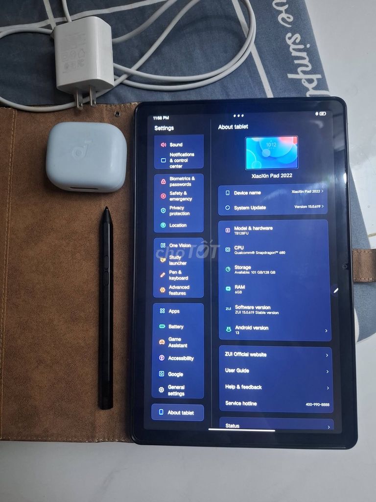 Lenovo Xiaoxin Pad 2022 6GB/128GB Đen. Mua bán Máy tính bảng tại Quận Bình Thạnh Tp Hồ Chí Minh được đăng bởi Hội Đồ Điện Tử hình 1