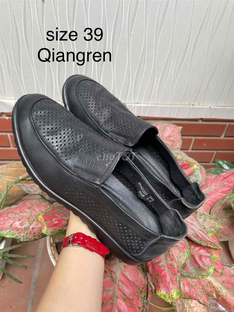 Giày da nam da thật hiệu qiangzen size 39