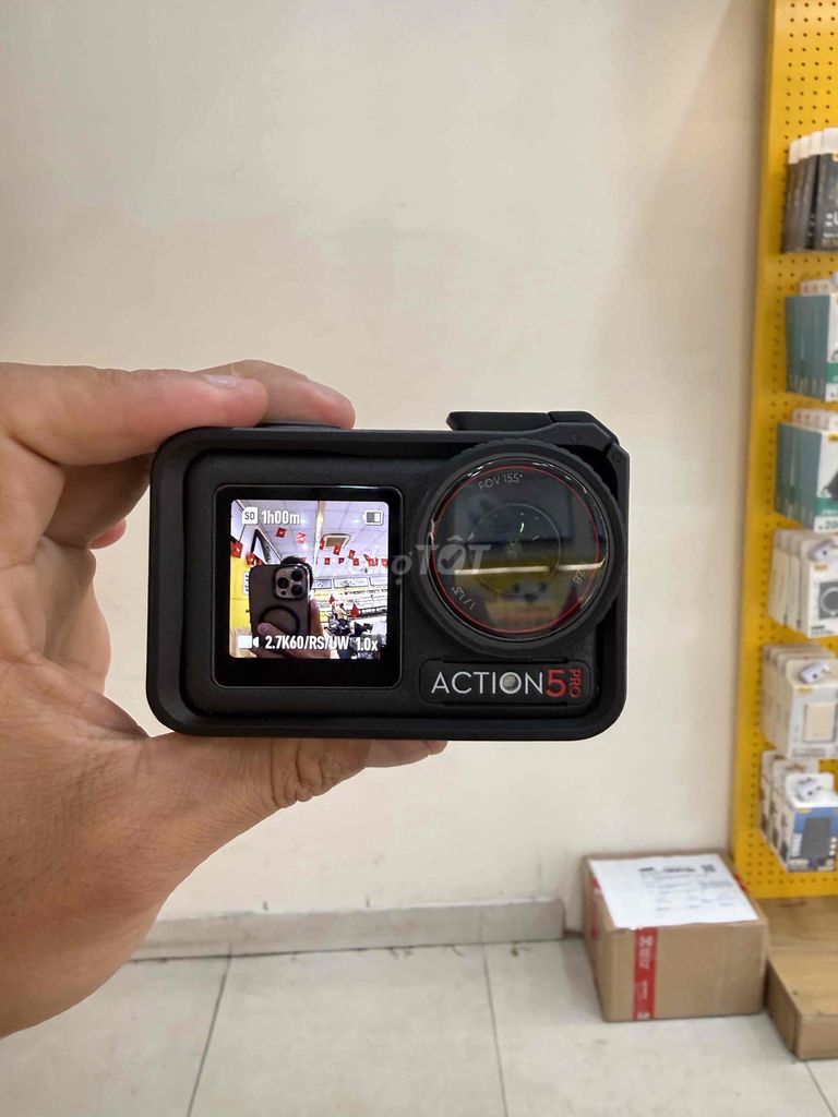 Camera hành động ACTION 5 PRO Đen. Mua bán Máy ảnh, Máy quay tại Quận Cái Răng Cần Thơ được đăng bởi Lê Phú Hảo hình 1