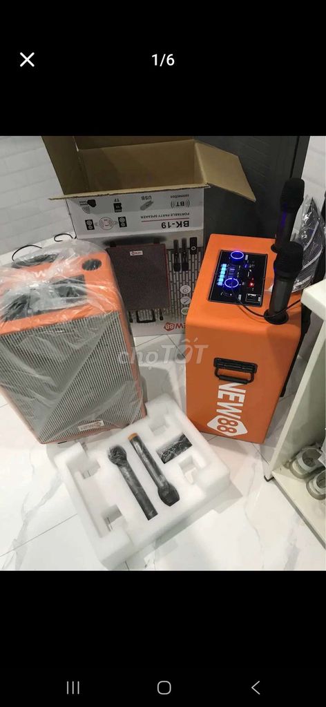 Loa di động NEW88 BK-19 Cam Mới 100%. Mua bán Tivi, Âm thanh tại Quận Ô Môn Cần Thơ được đăng bởi Nhân hình 1