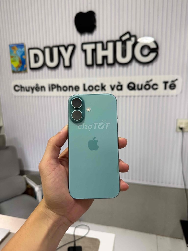 Apple iPhone 16 128GB Xanh Mỹ pin 95% zin đẹp 98%. Mua bán Điện thoại tại Quận Ninh Kiều Cần Thơ được đăng bởi Duy Thức chuyên iphone Lock Cần Thơ hình 1