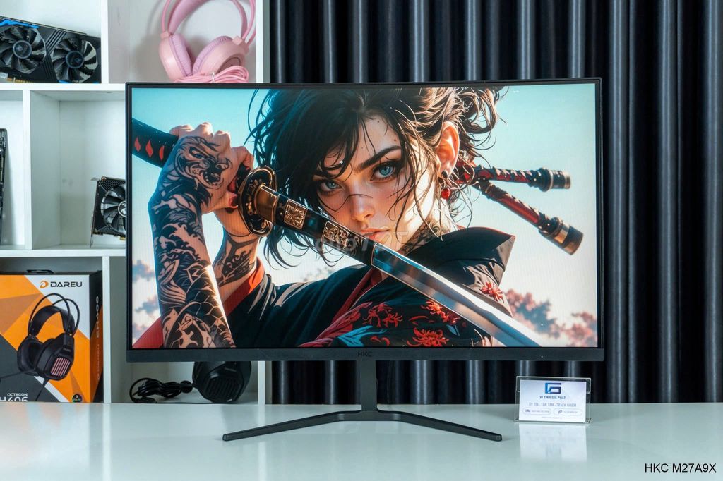 Màn HKC 21 24 27 32 in 75hz 100hz IPS phẳng cong