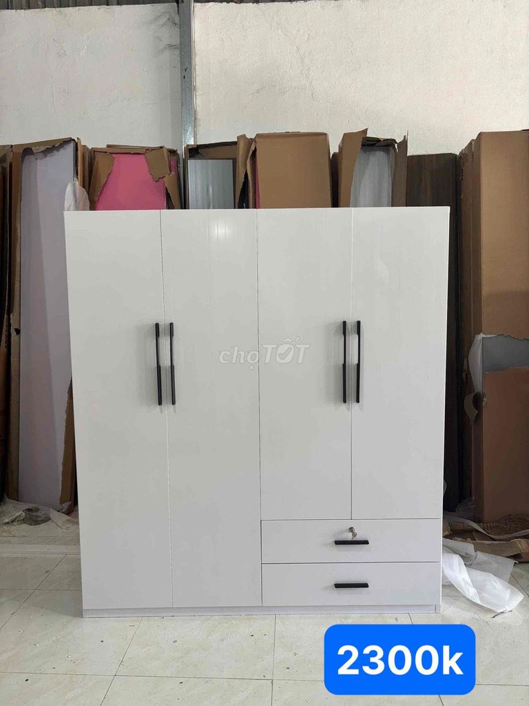 Tủ quần áo Nhựa Đài Loan 4 cánh 1m80x1m60 💥💥. Mua bán Tủ, kệ gia đình tại Quận Bình Thạnh Tp Hồ Chí Minh được đăng bởi Nội Thất Giá Xưởng hình 1