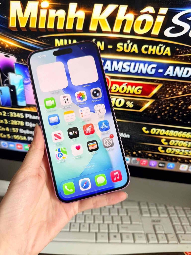 iPhone 16 Plus 128GB Hồng Mới. Mua bán Điện thoại tại Huyện Hóc Môn Tp Hồ Chí Minh được đăng bởi Kim Ngân hình 1