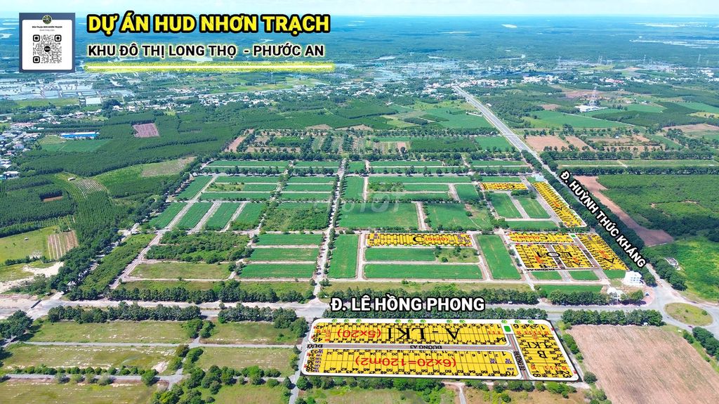 Cần bán nền đất 108m2 thổ cư Khu Hud Nhơn Trạch Đồng Nai,