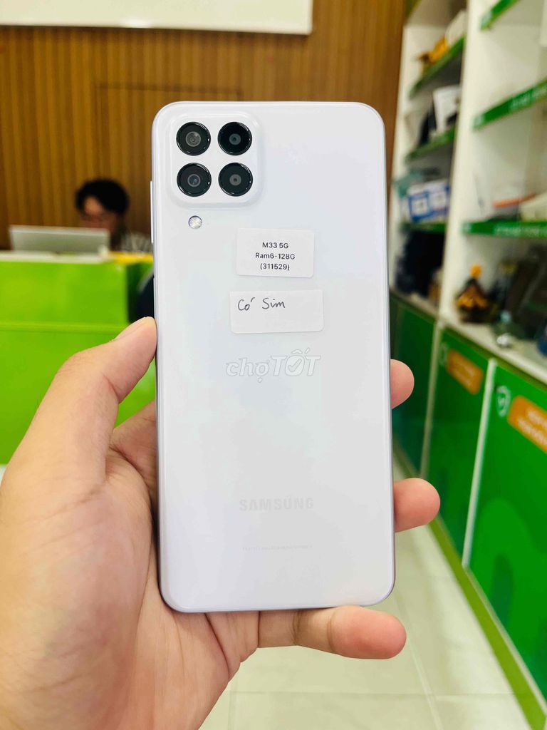 Samsung Galaxy M33 5G 128GB Trắng. Mua bán Điện thoại tại Quận Ngô Quyền Hải Phòng được đăng bởi lê thanh thuỷ hình 1