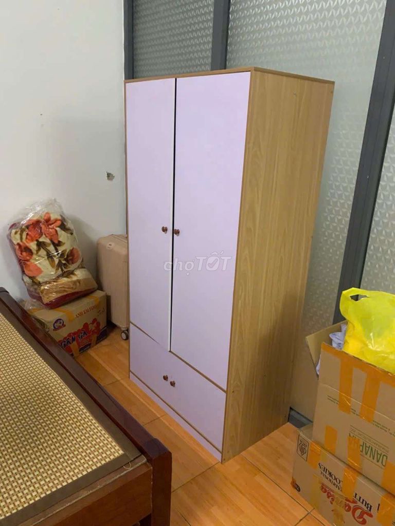 Tủ quần áo Gỗ MFC 2 cánh  cao 1m6x80cm. Mua bán Tủ, kệ gia đình tại Quận Cẩm Lệ Đà Nẵng được đăng bởi Ngọcn shop hình 1