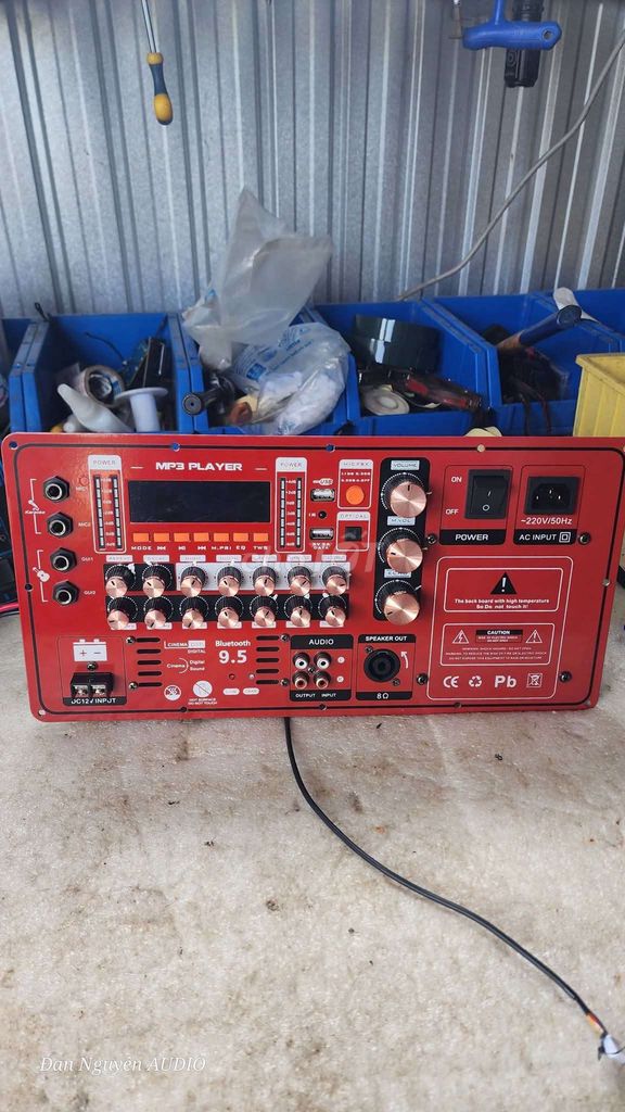 Amply HS-1200 Đỏ Bluetooth. Mua bán Tivi, Âm thanh tại Huyện Hóc Môn Tp Hồ Chí Minh được đăng bởi Anh Huân hình 1