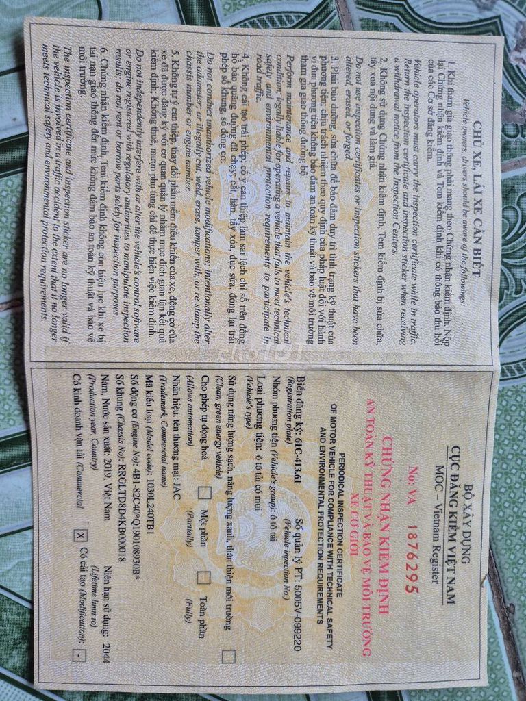 JAC 2.5T XS 2019. Mua bán Xe tải, xe ben tại Thị xã Bến Cát Bình Dương được đăng bởi Lâm Văn Kỳ hình 13