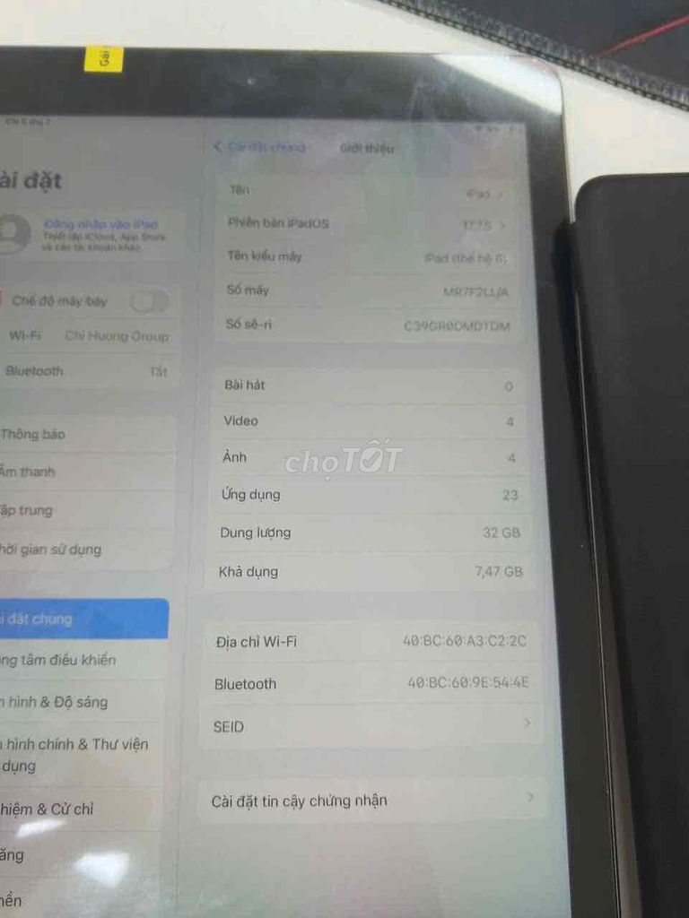 Apple iPad Gen 6 32GB Bạc. Mua bán Máy tính bảng tại Quận Gò Vấp Tp Hồ Chí Minh được đăng bởi Chí Hướng Group  hình 1