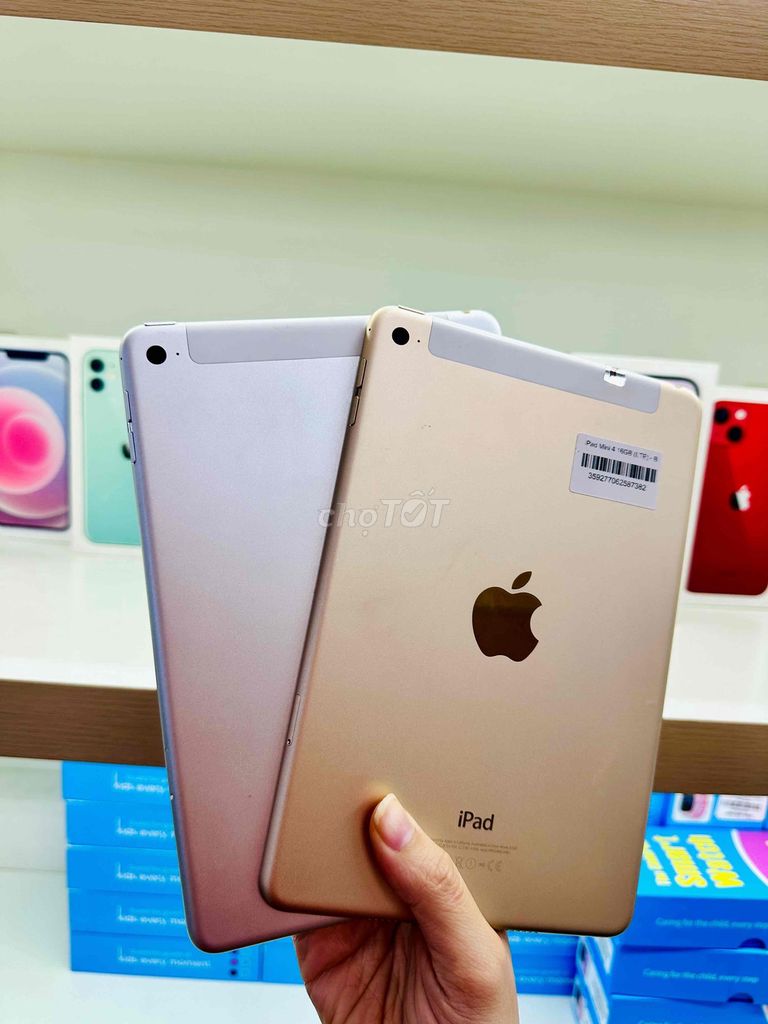 ipad mini 4 vàng , xám 16gb bảng wf +4g. Mua bán Máy tính bảng tại Quận Thanh Khê Đà Nẵng được đăng bởi HD Mobile hình 2