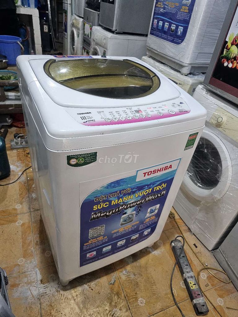 Máy giặt toshiba 10kg , giặt vắt êm, bảo hành 3th