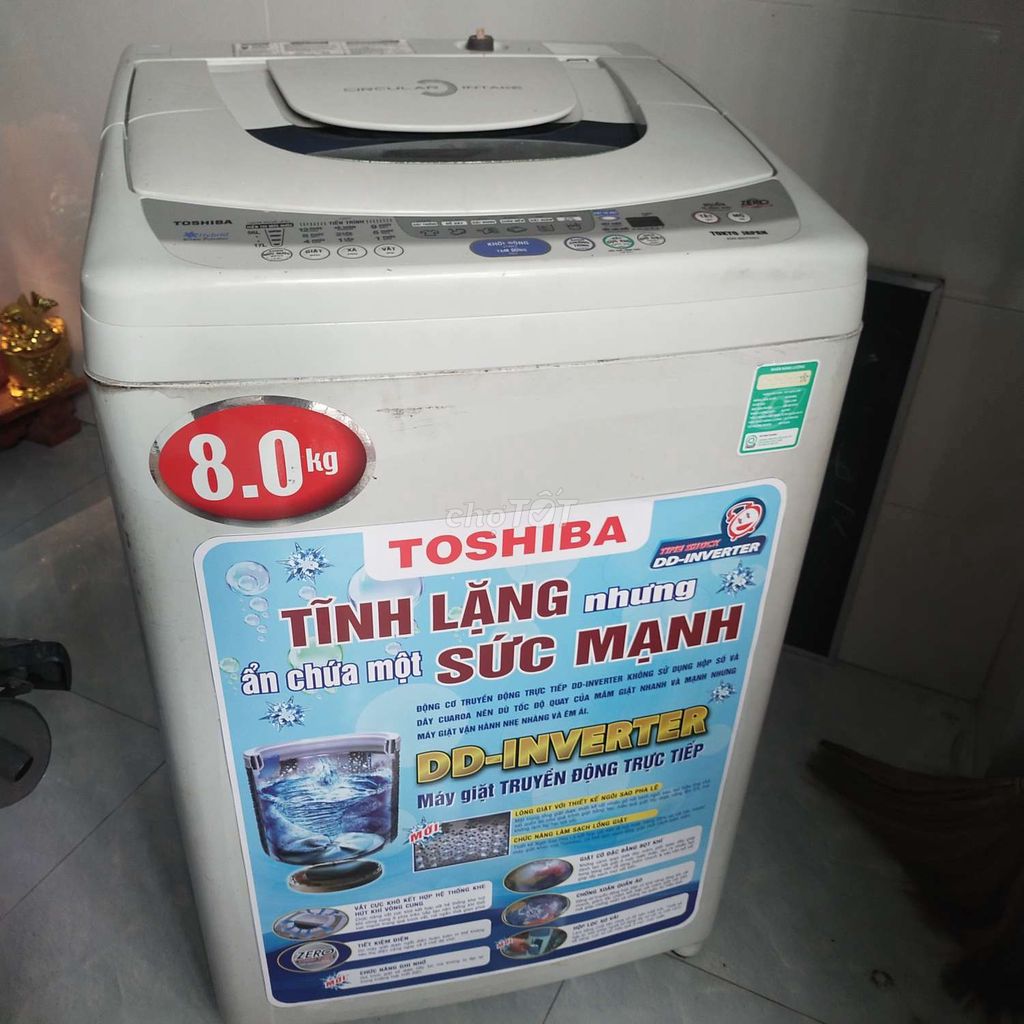 Thanh lý máy giặt toshiba 8 kg mới đẹp