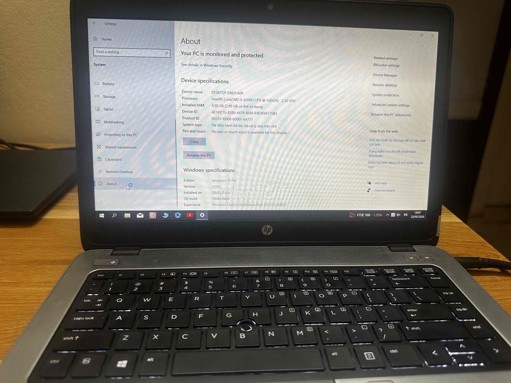 HP EliteBook i5 8GB Bạc. Mua bán Laptop tại Huyện Thuỷ Nguyên Hải Phòng được đăng bởi ĐỨC DŨNG NGUYÊN hình 1