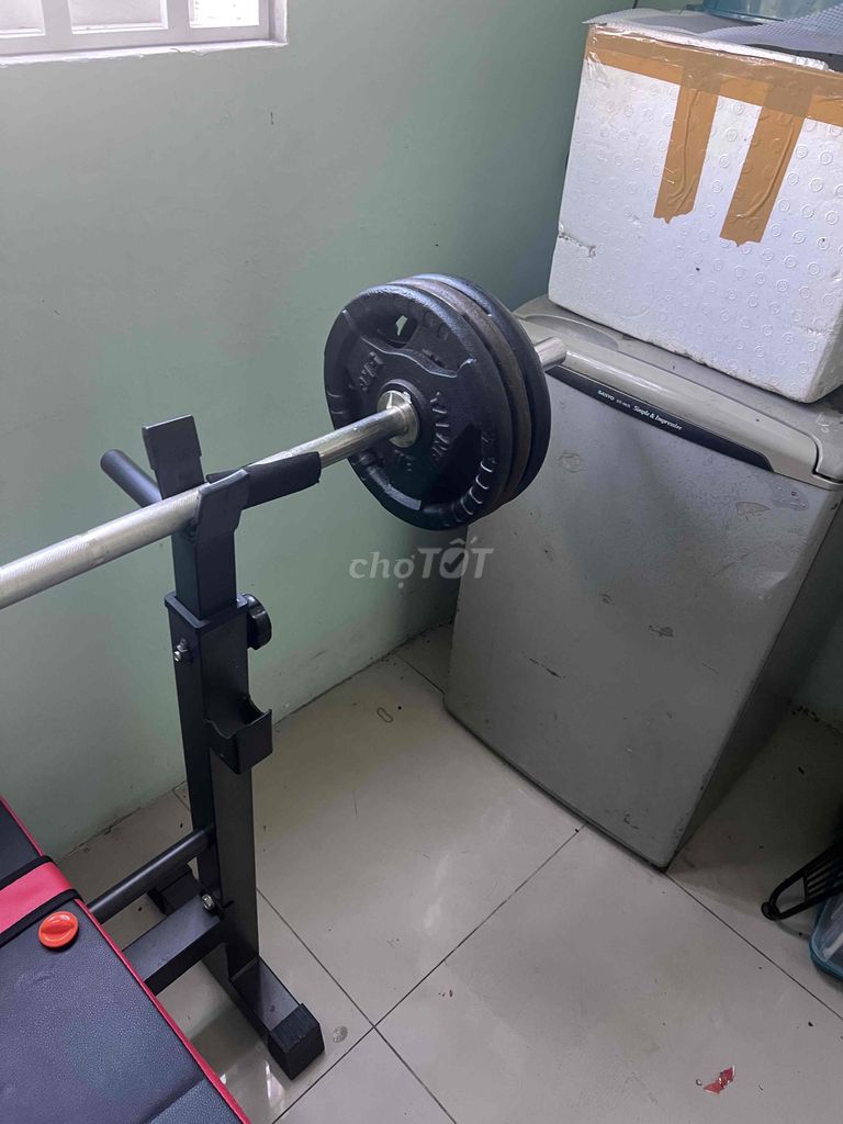 Ghế tập tạ Kim loại Da Đen Đỏ. Mua bán Đồ thể thao, Dã ngoại tại Quận 8 Tp Hồ Chí Minh được đăng bởi Beopro  hình 1