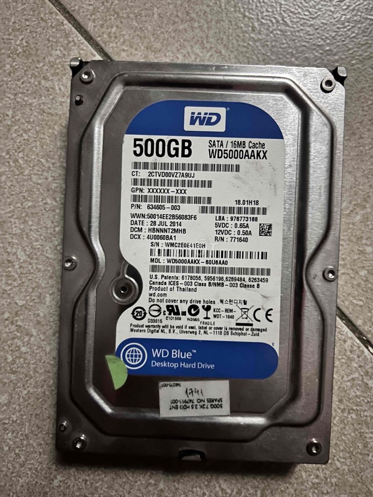 ổ cứng rời hdd 1TB, 500GB. Mua bán Linh kiện (RAM, Card...) tại Quận Ba Đình Hà Nội được đăng bởi Quan Manh hình 2