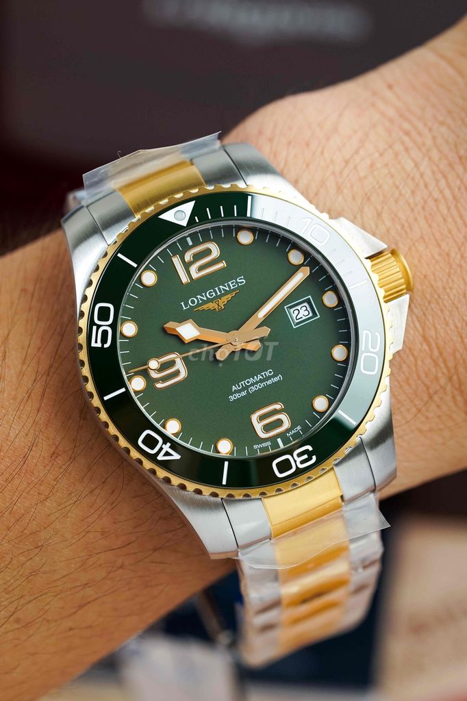 LONGINES HYDROCONQUEST GREEN L3.782.3.06.7. Mua bán Đồng hồ tại Quận Phú Nhuận Tp Hồ Chí Minh được đăng bởi Đình Túc Watch  Đồng Hồ Chính Hãng hình 1