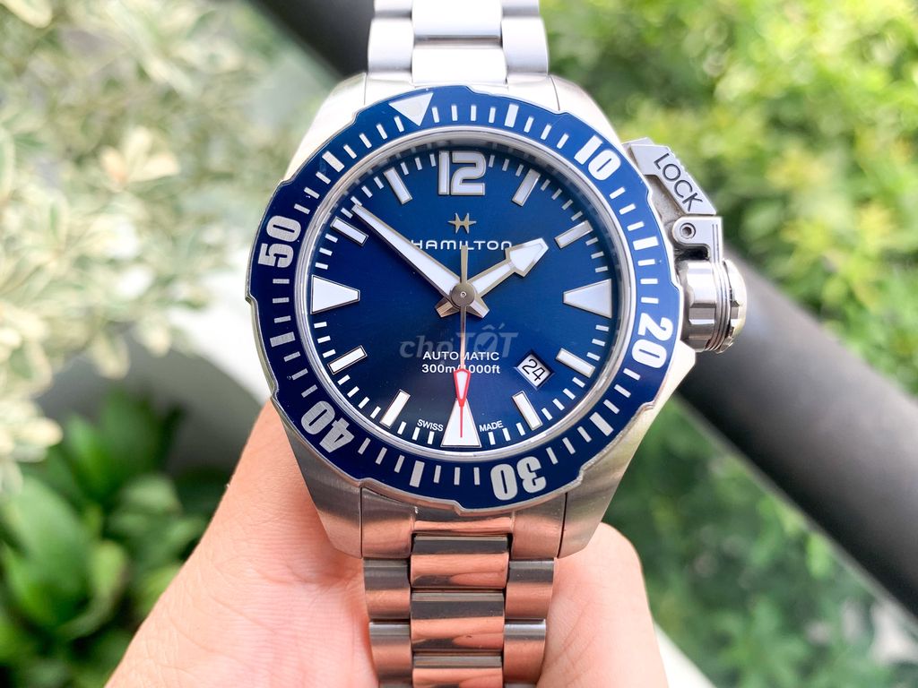 Đồng hồ HAMILTON KHAKI NAVY FROGMAN H77705145. Mua bán Đồng hồ tại Quận Hoàng Mai Hà Nội được đăng bởi Hoà Hồ Authentic  hình 1