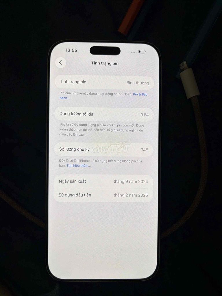 Apple iPhone 16 Pro Max 256GB Bạc Thay màn hình. Mua bán Điện thoại tại Quận 8 Tp Hồ Chí Minh được đăng bởi kietpham hình 1