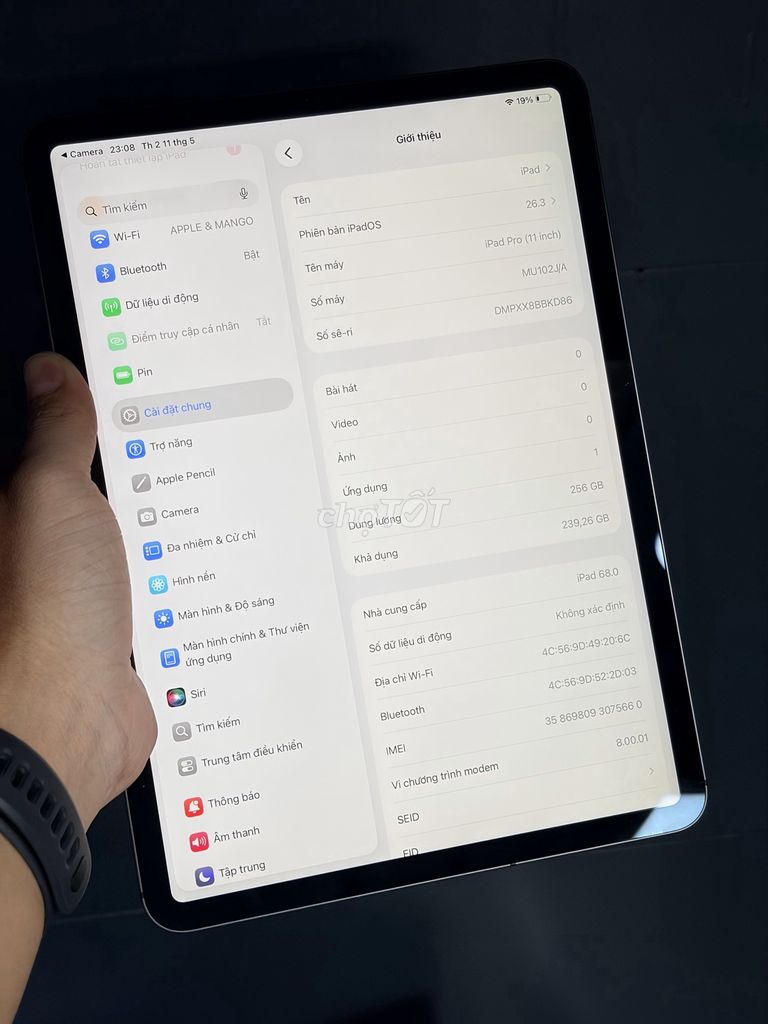 Apple iPad Pro 11inch 256GB Bạc. Mua bán Máy tính bảng tại Quận Bình Tân Tp Hồ Chí Minh được đăng bởi Minh Sơn Apple hình 1