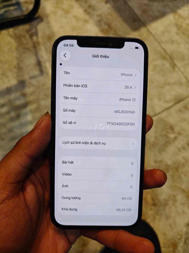 Apple iPhone 12 64GB Đen Nguyên zin. Mua bán Điện thoại tại Quận 8 Tp Hồ Chí Minh được đăng bởi Hoàng Anh  hình 1