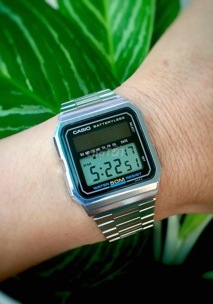 CASIO PIN SOLAR NĂNG LƯỢNG ÁNH SÁNG FULL THÉP