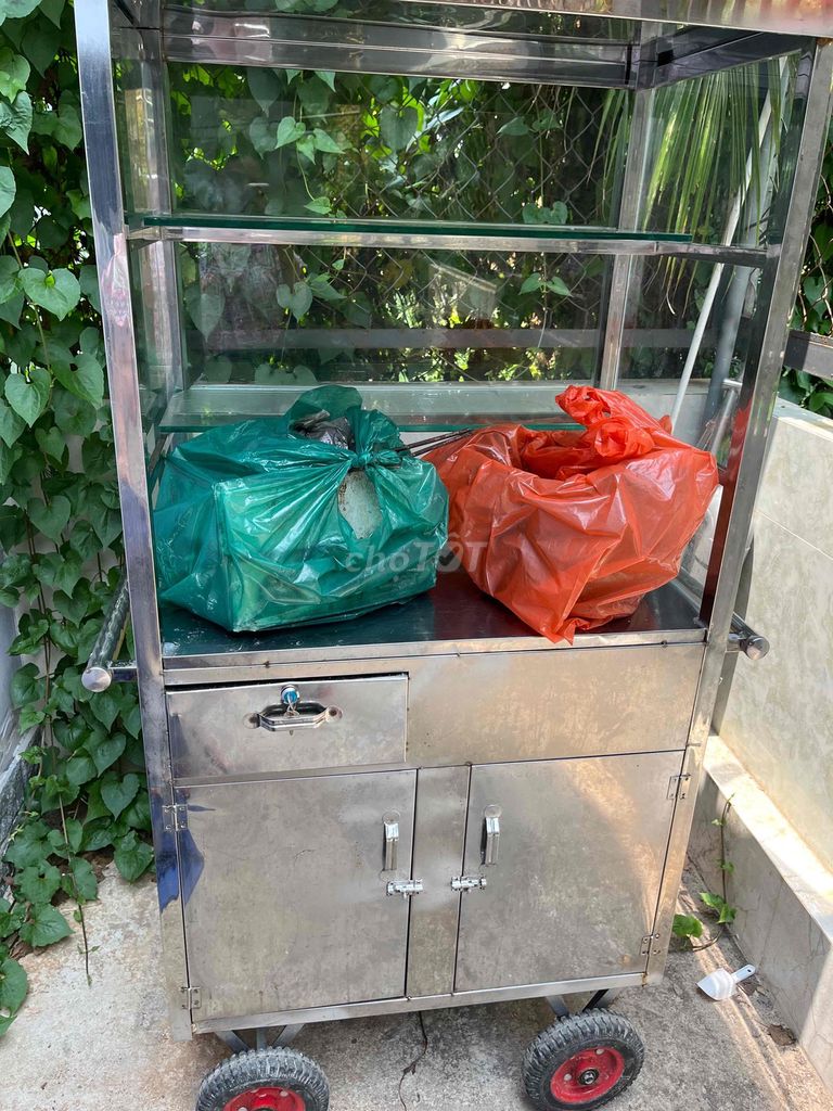 Xe đẩy bán hàng Inox Mới. Mua bán Đồ chuyên dụng, Giống nuôi trồng tại Thành phố Thủ Dầu Một Bình Dương được đăng bởi Ngọc trân  hình 1